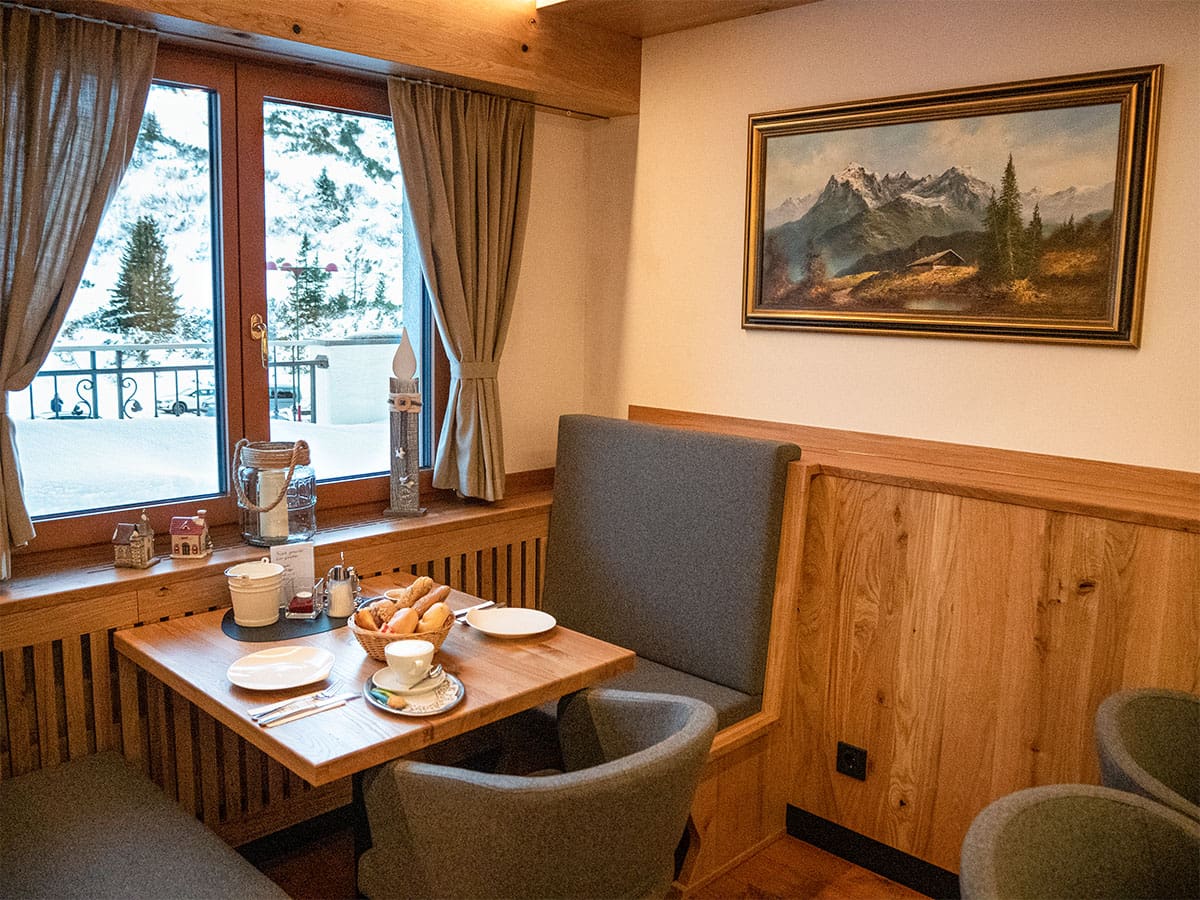 Frühstücksbuffet im Hotel-Garni in Obertauern