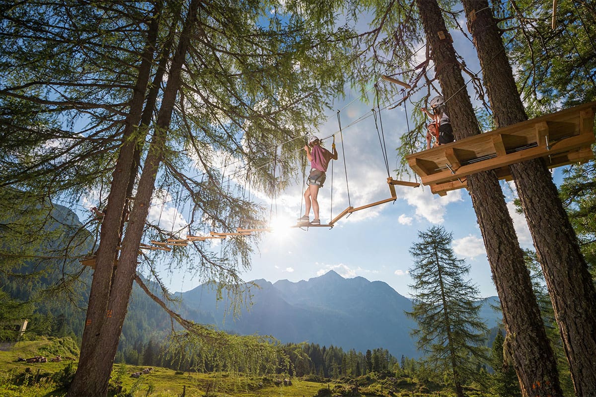 Seilgarten im Sommerurlaub in Obertauern